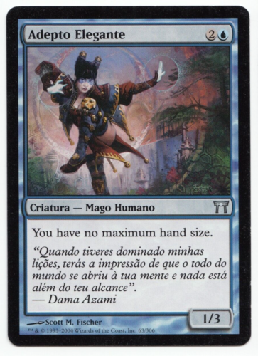 Graceful Adept Mtg MISPRINT Card in Portuguese but rules text in English - Imagen 1 de 4