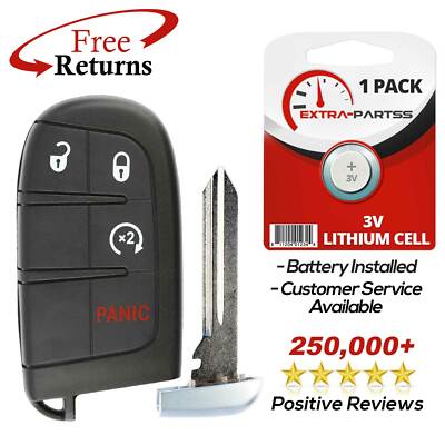 For 2016 2017 2018 Dodge Journey 4B Keyless Entry Smart Remote Car Key Fob