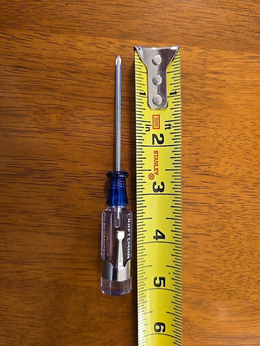 CRAFTSMAN Acetate Handle #0 Phillips Screwdriver CRAFTSMAN Acetate Handle #0 Phillips Screwdriver