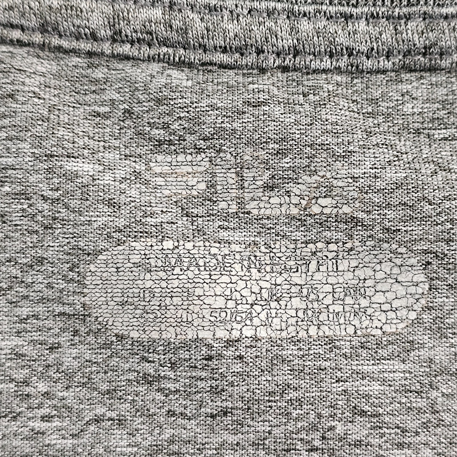 Fila Tennis Grigio Corto SLeeve Poliestere Spandex T Shirt Uomo L