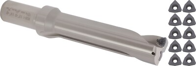 U drill 1-1/2x6 , 1-1/4'' shk, 4D index, Extra 10pcs  WCMX06 inserts #UD4-112