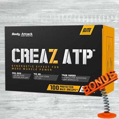Body Attack CREAZ ATP 100 Kapseln 223,81  /kg + Bonus / Creatin Caps Kreatin
