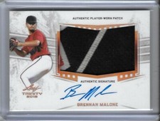 2019 Leaf Trinity BRENNAN MALONE 4 Color Patch Bronze Foil Auto RC Pirates 