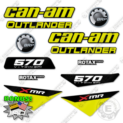 Fits Can-Am Outlander 570 XMR Decal Kit ATV - 7 YEAR OUTDOOR 3M VINYL!