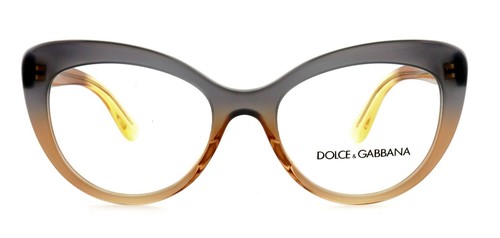 New DOLCE & GABBANA DG3255 3074 51mm Gray Cat Eye Eyeglasses Frames Italy - Picture 2 of 7