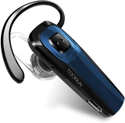 Bluetooth Earpiece Handsfree Wireless Noise Reduction Blue