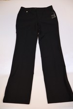 NEW Lauren Ralph Lauren Women's Black High Rise Wide Leg Trousers Pants Size 4