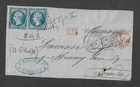GIRONDE - FRONT LETTER WITH NO. 14 B SMALL NUMBER STAMP BURGUNDY