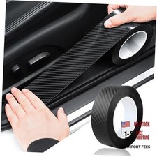 Car Door Edge Trim,Universal Door Sill Protector,Carbon Carbon Fiber-1.97"x33ft