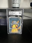 2023 BLACK STAR PROMO POKEMON X VAN GOGH #085 PIKACHU WITH GREY FELT HAT CGC 10