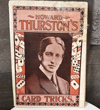 1903 Howard Thurston's Card Tricks 1st Ed PB Magic Book Illustrations Wehman