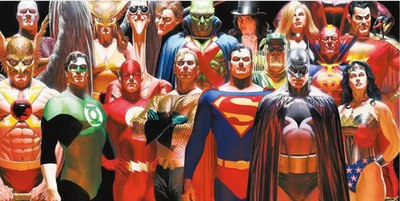 DC Comics Glass Poster Justice League 60 x 30 cm SD Toys