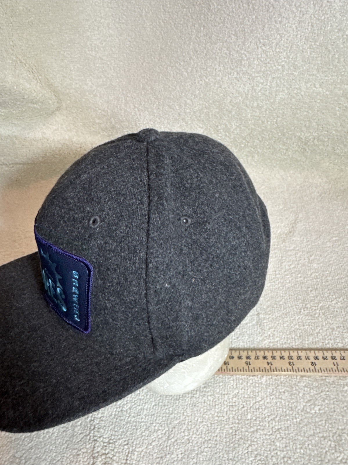 Five Shores Brewing Patch Snapback Hat Cap-Wool B… - image 3