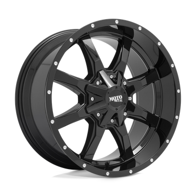 SET 4) Moto Metal MO970 20x10 8x170 -24mm Gloss Black With Milled