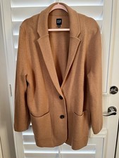 Cardigan Gap Boyfriend maglia blazer cammello donna grande