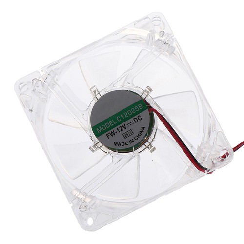 8025 8cm LED Light Fan Computer Case Fan Transparent Case Cooling Fan - Afbeelding 7 van 10
