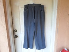 SEARS Perma-Prest Women's Pants Jeans Blue High Waist Size 38 Vintage 70's