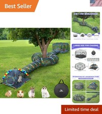 Outdoor Cat Enclosures for Cats Indoor, Patio Portable Mesh Cat Tent, Tunnel,...