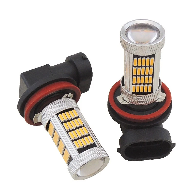 2pcs Amber Yellow H11 H8 92-SMD LED Fog Light Bulbs Car Truck Fog Driving Lamp - Image 4 of 4