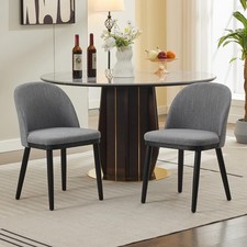 Modern Upholstered Dining Chairs - Set of 2