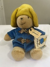 Vintage Eden Plush My First Paddington Bear 9  Blue Coat Yellow Hat W/Tags