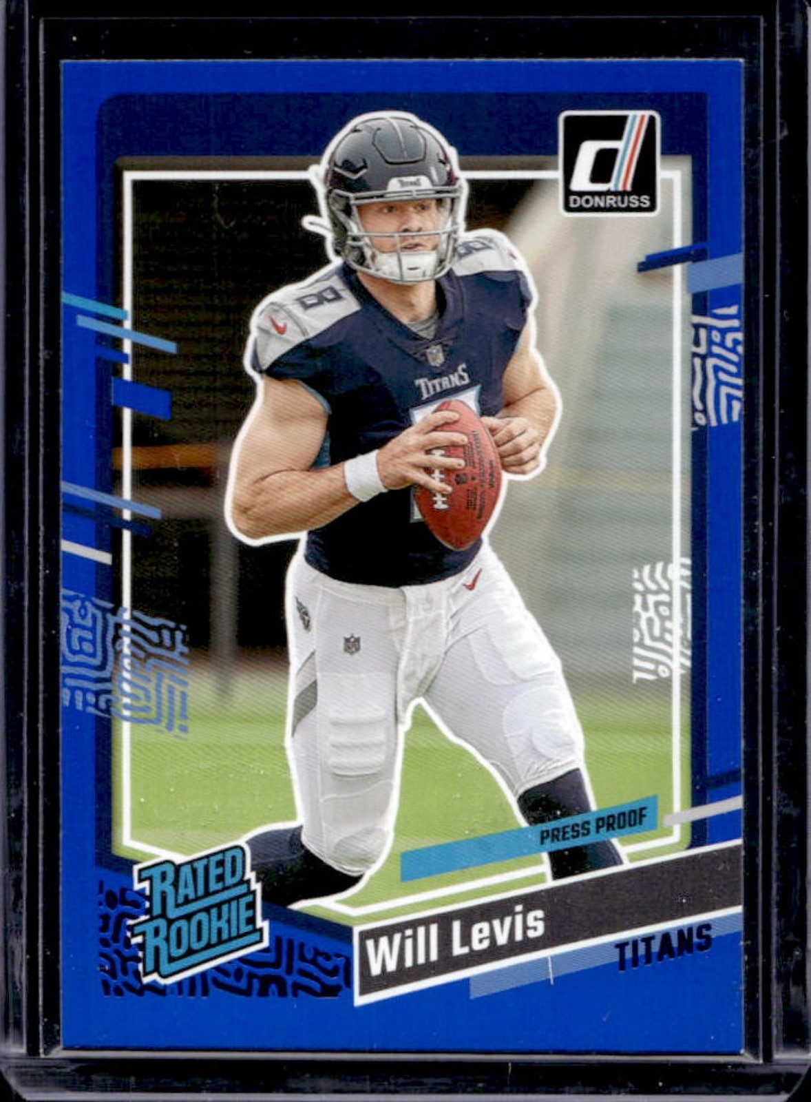 2023 Donruss Will Levis Press Proof Blue Rated Rookie #397 Titans