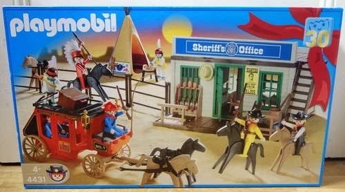 Geobra Playmobil Western 4431 Western 30th Set 1974-2004 New in Sealed Box!