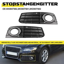 STOßSTANGE GITTER FÜR AUDI A4 B8 A4L BLENDE NEBELSCHEINWERFER GRILL LINKS+RECHTS