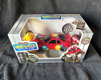 M&M's Under the Hood Chocolate Candy Dispenser Red & Yellow's Pit Stop