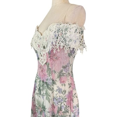 knee length dresses for ladies Tiana Yellow Lace Maxi Dress - US 0 main image 0