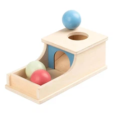 Montessori Toys for Babies 6-12 Months | Wooden Object Permanence Box