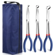 3 Pcs 11" Hose Pliers Automotive Spark Plug Boot Removal Tool Hose Pliers wit...