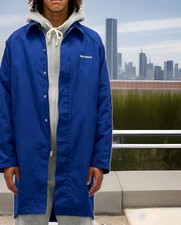 MENS New Balance Post Race-Casual Made in USA Trench Coat Inkwell Blue SZ LARGE