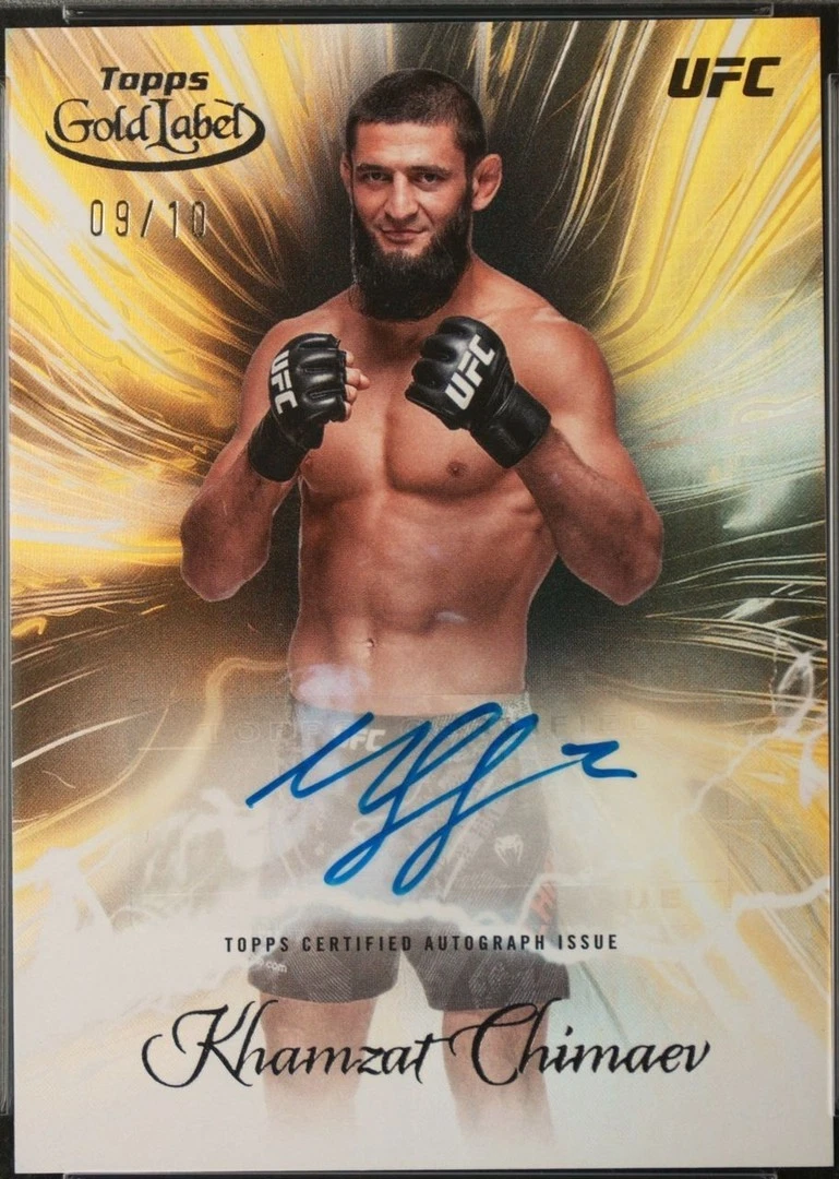2024 Topps Gold Label UFC - Khamzat Chimaev #SGS-KHC for sale | eBay