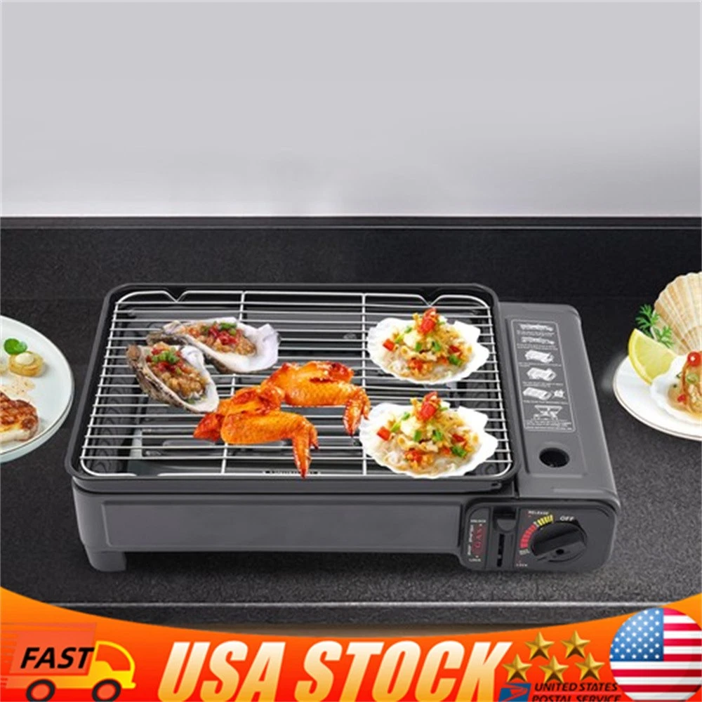 Butane Grill Stove, Portable Camping Grill Gas Stove, Portable Butane Gas Stove