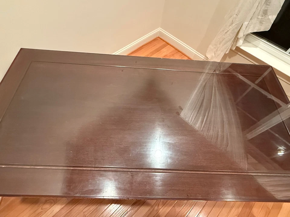 Escritorio chino Hongmu de palisandro tallado a mano Foto 2 de 4