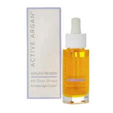 Active Argan All Over Drops for Face, Body & Hair - 1 fl. oz. New Open Box
