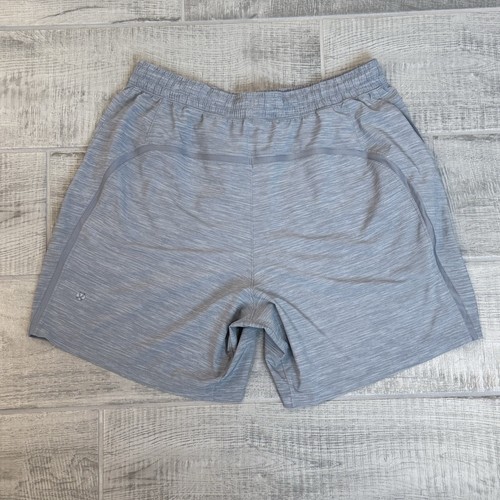 Lululemon Pace Breaker 7” Short Linerless Heather Gray Light Cast Large - Picture 4 of 6