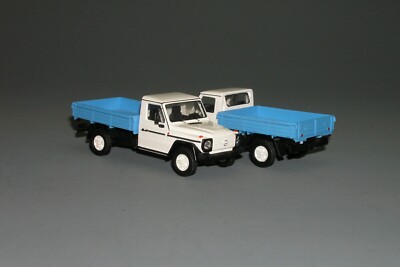 Ultra RARE! Mercedes G W461 Truck White Blue Hand Made Vector Models 1/43