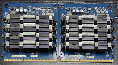 Lot of 2 Apple A1186 2008 Memory  Riser p/n 820-2178-B w/ Total 1Gbx8 RAM