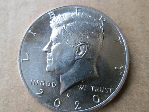 2020-D KENNEDY CLAD HALF DOLLAR, MS+++, BRILLIANT UN-CIRCULATED, NIFC ISSUE