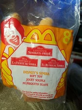 1998 Simba Plush # 8 Lion King II Simba’s Pride McDonalds Happy Meal Toy    