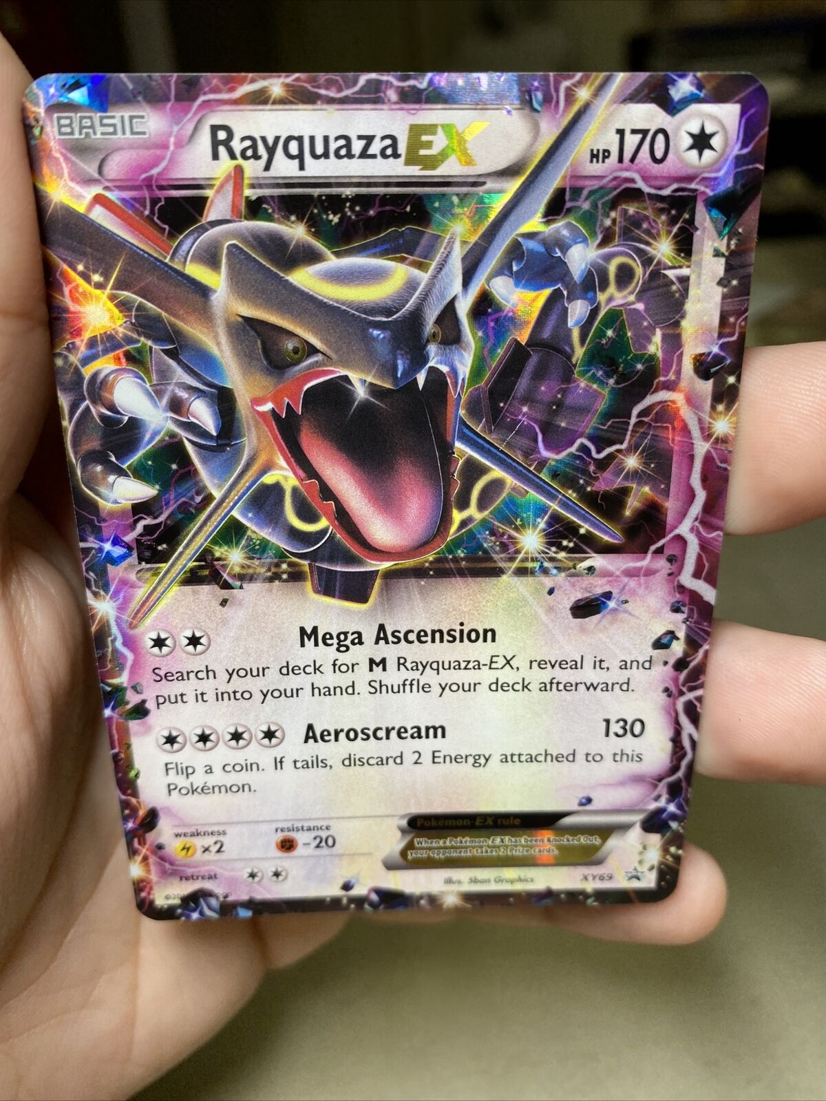 Rayquaza EX XY69 Promo Pokémon Card PL