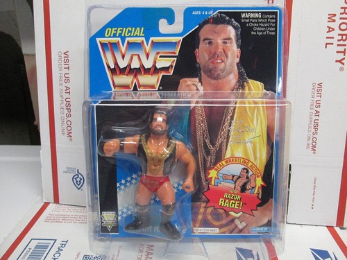 WWF Hasbro Razor Ramon #2 w/RSC Case Dark Blue S10...
