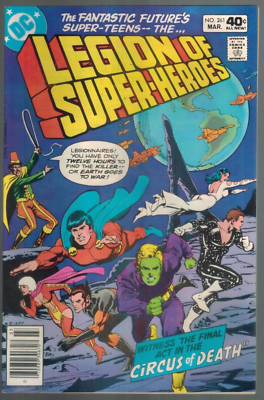 Legion of Super-Heroes 261 The Circus of Death 1980 VF DC