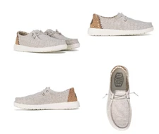 Hey Dude Wendy Chambray Java Sneaker Slip On Women's Sizes US 5-12/NEW!!