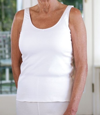 white built in bra tank