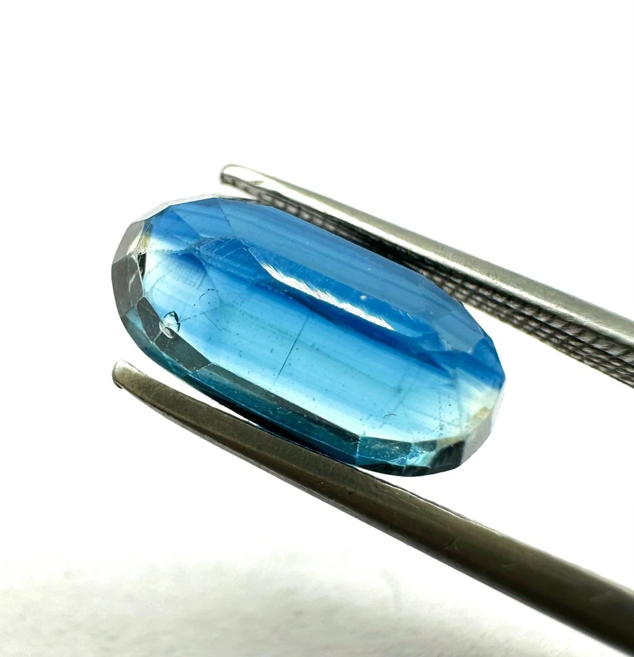 Kyanite Sapphire Gemstone, Natural Kyanite Oval Cut Loose Gemstone 3.9 Ct 12x7mm - Image 4 of 4
