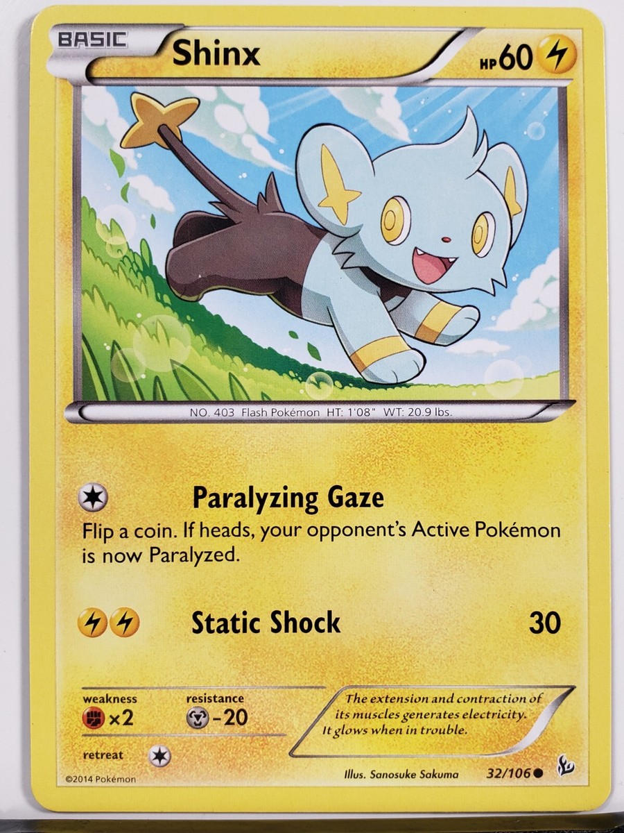 Shinx 32/106 - LP / VLP - XY Flashfire Pokemon Card $2 Combined
