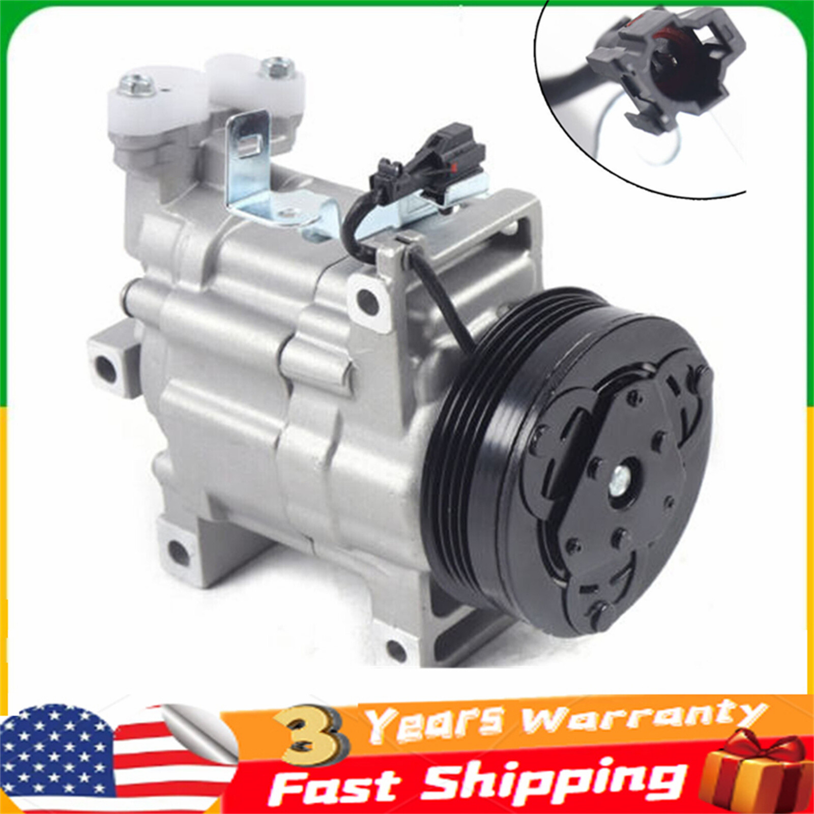 A/C AC Air Compressor W/ Clutch For 2008-2014 Subaru Forester Impreza WRX STI